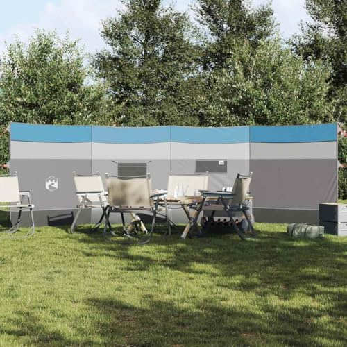 Générique Brise-Vent de Camping Bleu 510x153 cm imperméable Équipements Sportifs Loisirs de Plein air Camping et randonnée Pare-Vents (Poids 2.48KG)