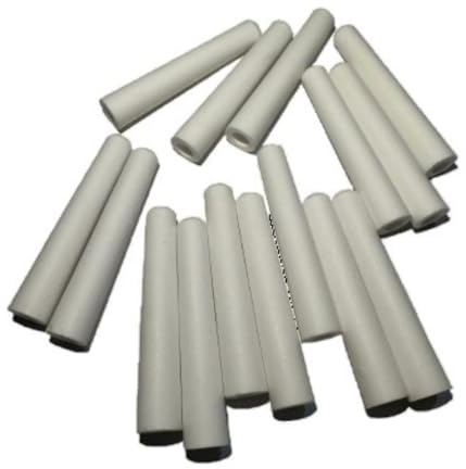 Keramisk isolerande stång, 15 st ihåliga porslinskanaler, sandblästringspistol keramiskt munstycke for utbyte av sandblästringsmaskin, isolerat rör(3mm)