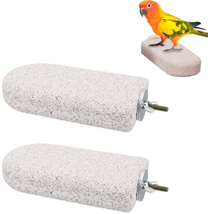 2pcs Chinchilla Lava Ledge,Hamster Accessories & Rat Toys,Pumice Chewing Climbing Platform for Teeth Grinding,Lava Rock Chew Stuff for Gerbil Toys,Rat Cage Accessories,Hamster Stuff & Pet Enrichment