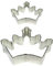 PME SC617 Lot de 2 Emporte Pièces Couronne pour Biscuits et Gâteaux, Acier Inoxydable, Argent, 9 x 2 x 6 cm SC617