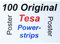 tesa Powerstrips POSTER, Haltekraft max. 0, 2 kg