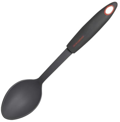 Fackelmann cucciaio per servire, Nylon, Grigio Antracite e Rosso