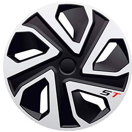 Satz J-Tec Radzierblenden ST 13-Zoll Silber/Schwarz