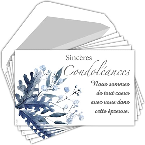 B08XZQGZ6C : Remerciements Condoléances C5267 Texte Epreuve Décès Obsèques Funérailles Deuil - Fabriquées en France