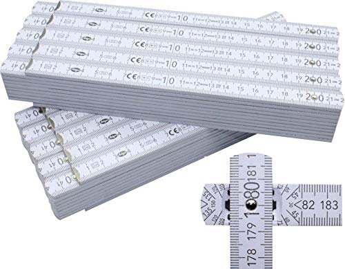 Adga 250 Plus - Metros plegables (2 m, con ángulo de 90°/180° y escala de ángulo (30°/45°/60°/75°/90°)