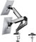 NearHub Dual Monitor Desk Mount for 13-32 Inch Computer Screen,Adjustable Gas Spring Monitor Arm,Each Arm Holds 4.4 to 22 lbs,VESA Bracket 75X75mm 100X100mm with C Clamp & Grommet Mounting Base