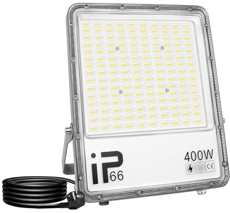 RIGIDON 1x utomhus LED arbetslampa 400W 40000lm strålkastare kallvit