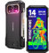 Ulefone Armor 27T Rugged Smartphone Thermal Imaging Camera Android 14, 24GB+256GB G99 50MP+64MP Night Vision 10600mAh/33W 6.78 FHD+ 120Hz IP68/69K Waterproof Dual SIM 4G Phones Fingerprint ID NFC UK