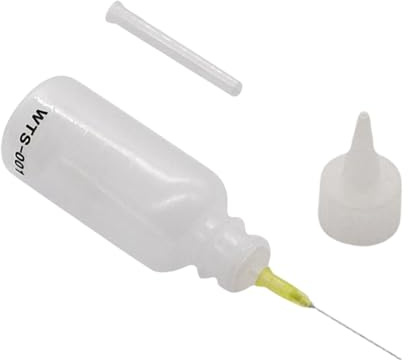 Botella de punta de aguja, botella de aplicador de punta de precisión,Sobre la herramienta de quilling Aplicador de pegamento Squeeze Botella Oiler de aguja - Bottles de gotero de líquido portátil Apl