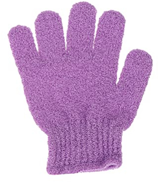 ARTSEWPLY Guantes Exfoliantes De Baño Multiusos 12 Piezas Cinco Dedos Nylon Mezcla De Colores Para Hombres y Mujeres Ducha Corporal Cuidado Personal