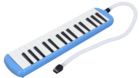 Hamwesh Melodica Instrument 37 Keys, Instrumento Musical de Viento Portátil de Teclado con Soplete de Bolsas y Boquillas para Niños y Principiantes