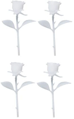Amosfun 4pcs Diy Handmade Mini Ornament Rose Model Craft Miniature Decoration for Home Decor Style