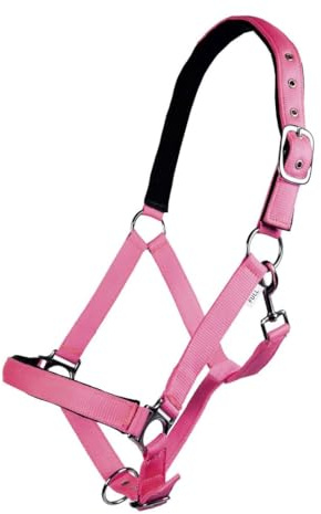HKM - Cavezza Star Softice, con Rivestimento Morbido, Rosa Pony