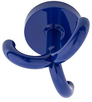 Gedotec Garderobenhaken Kinder Dreifachhaken Kunststoff RAL 5002 - ultramarin-blau | KITA | Unterbauhaken Decke mit 3-fach Aufhänger | MADE IN GERMANY | 1 Stück - Kleiderhaken drehbar zum Schrauben