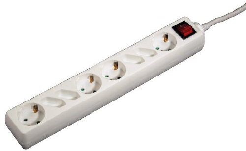 Hama Steckdosenleiste 8fach (1,4m Kabellänge, mit Kindersicherung, Mehrfachsteckdose) weiß, 00047776