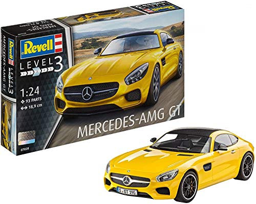 Revell Modellbausatz Mercedes-Benz AMG GT I Originalgetreue Nachbildung im Maßstab 1:24 I Detailreiche Karosserie und präzise Abziehbilder I Level 3 Modellbau