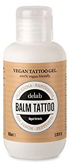 BALM TATTOO - Gel Nettoyant pour Tatouages - Sydnet Gel Tattoo Végan - Tattoo Aftercare - Formule Hydratant - Pour Peaux Tatouées Sensibles - Atténue l'Irritation - Hydrate la Peau - 100 ml