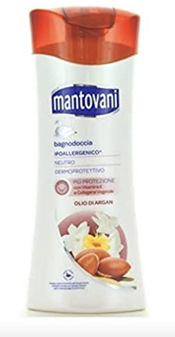 3x Mantovani Bagnoschiuma Olio di Argan Schiuma bagno olio di argan 400 ml da italiano