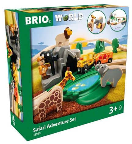 BRIO 33960 Großes Bahn Safari Set D