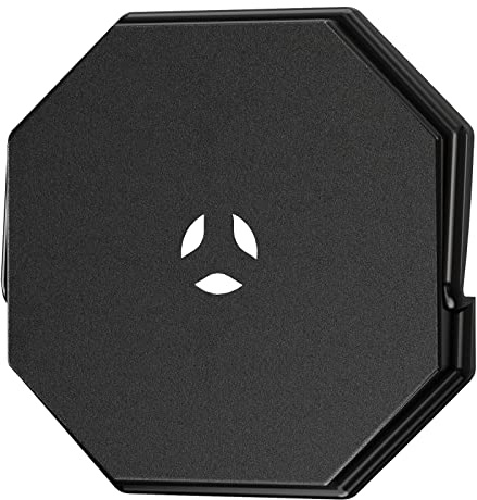 Vinyl Siding Mounting Blocks, Siding Mounting Kit, 130110006001 Octagon Mount Block, Mounting Plate for 1/2 inch Lap and 4 inch to 10 inch Height Siding, Black