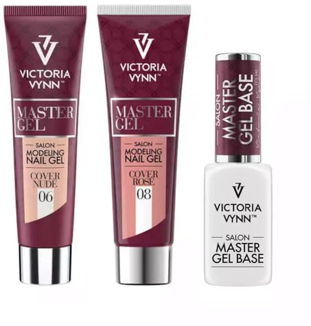 Victoria Vynn Master Gel & Acrilico Set gel per modellare i LED UV, Builder & Base per un perfetto gel di estensione delle unghie, ideale per gli amanti del mygel e dell'acrilico