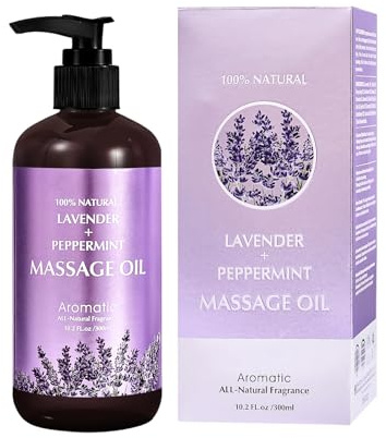 Lavender Massage Oil for Relaxing Muscles Massage Oil for Massage Body Oil for Skin Moisturizing for Men and Women