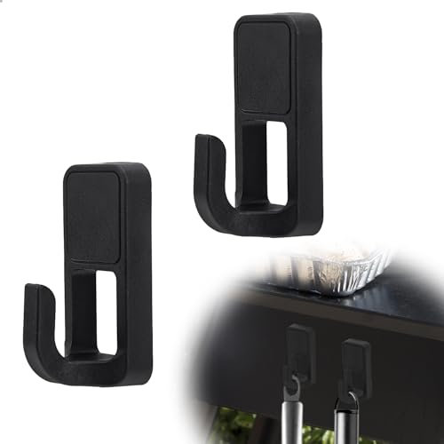 2 Pièces Crochets Magnétiques pour Gril, 7 x 3,5 x 3,5 cm Crochets pour Gril Traeger Crochets Magnétiques d'Extérieur Robustes Crochets pour Outils de Barbecue Accessoires pour Gril Traeger