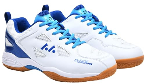 Fooceoute Scarpe da Badminton e pallavolo e Tennis,Scarpe da tennistavolo da Uomo,Scarpe da Tennis da Uomo,Antiscivolo,Traspiranti,per Squash,Ping Pong,pallavolo,Basket e Sport Indoor
