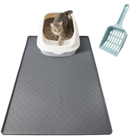 Silicone Large Cat Litter Mat 60 * 40cm Cat Litter Trapping Mat