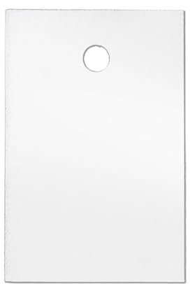 POKORNYS - 1.000 blanko Kartonetiketten mit Loch (20 x 30 mm) weiß I Einzeletiketten zum Beschriften I Preisschilder mit 3 mm Fadenlochung für Sicherheitsfäden & Heftfäden I Anhänger für Kleidung​