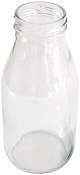 Floralcraft Milk Bottle 200ml (Set of 6) - Mini Glass Drinks Bottle for Table Centrepiece Venue Decoration Tea Party Bud Vases for Floral arrangements