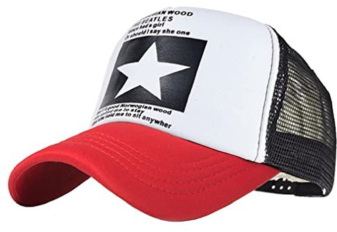 CheChury Cappellino da Baseball Uomo Estivo Ricamato Cappelli a Rete Unisex Traspirante Trucker Cappello da Baseball con Visiera Berretto Donna Casual Hip Hop cap Vintage Regolabile