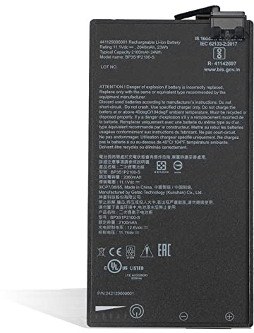 K KYUER 2100mAh 24Wh BP3S1P2100-S Laptop Battery for Getac V110 G1 G2 G3 G4 G5 G6 Fully Rugged Convertible 11.6 2-in-1 Notebook Tablet Tablette BP3S1P2100 BP3S1P2100S-01 441129000001 3ICP6/51/61 3-Cells