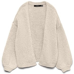 Vero Moda Femme Vmmaybe Ls Open Noos Cardigan en Tricot, Bouleau, M EU