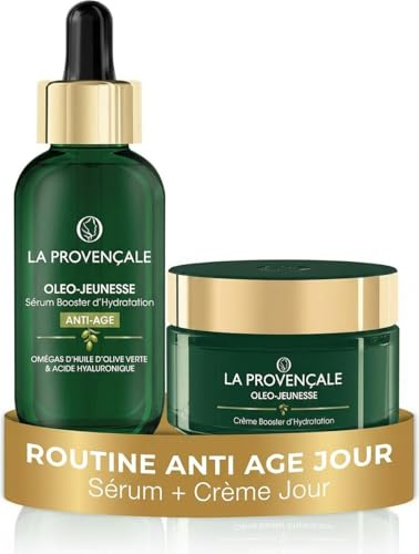 La Provençale – Routine Anti-Âge - Sérum L’Extrait de Jouvence 30 ml plus Crème Or de Jouvence 50 ml – Pour Tous Types de Peau Même les Plus Sensibles