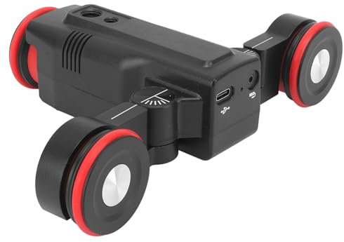 Carrello con Fotocamera con Testa a Sfera, Carrello Elettrico con Cursore per Smartphone con Fotocamera DSLR, Viti di Commutazione, Controllo APP, Messa a Punto, Ripresa Video a