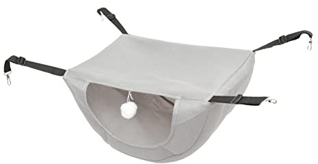 Angoily Katzenhängematte Aus Atmungsaktivem Netzstoff Sommerliche Hängematte Für Kleine Haustiere Waschbar Bequem Für Drinnen Und Draußen Als Spielnest Für Kätzchen