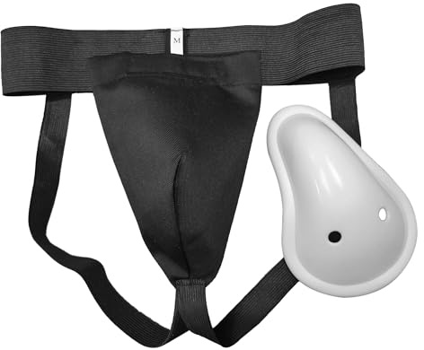 LEONARK Hema Sports Overlays Jock Straps Male Crotch Cup Protector Athletic Supporters For Men with Cup for HEMA (US, Alpha, Large, Regular, Regular, Black)