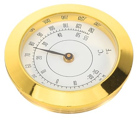 Didiseaon Termometro Per Umidità e Temperatura Per Custodia Di Chitarra Box Strumento Di Precisione Con Indicatore a Pointer 38mm