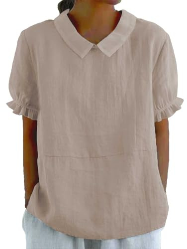 Cocila Tops Estivi in Offerta Blusa Donna Scollo V Camicia Rosa Raso Lucida Maglie Verde Militare Maglia Arancione Maniche Corte T Shirts Taglia 54 Nera Aderente Maglietta Tinta Unita Bambina Cotone
