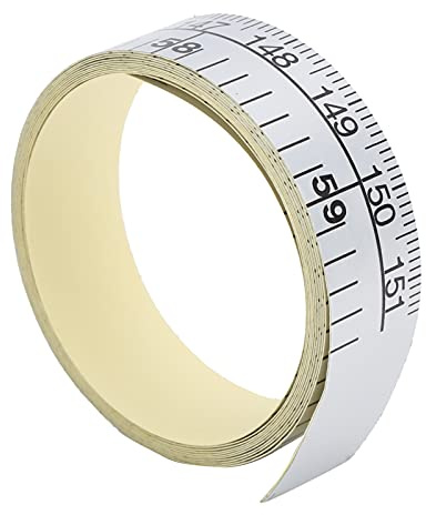 Ausla Metro a Nastro Adesivo da 150 Cm, Righello Flessibile in Alluminio con Doppia Scala per Cucito, Sartoria e Artigianato