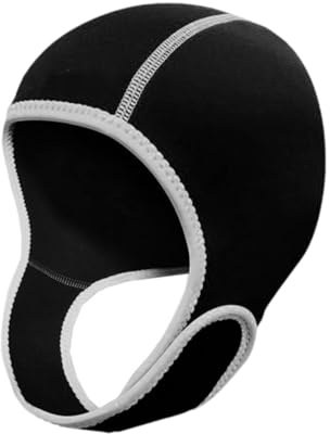 AMSLSIU Gorro de Neopreno con Capucha Que Protege el Cabello y Las Orejas Durante Las Actividades de Buceo y natación para Hombres y Mujeres. Gorro Buceo elástico, cálido y cómodo con Correa para la