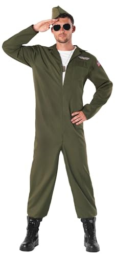 Fun Shack Costume Pilote Homme, Déguisement Homme Carnaval Taille M