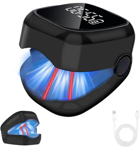 Appareil Traitement Laser Mycose Ongles Pied, Mycose Ongles des Pieds Nettoyage et Réparation Ongles Mycose Ongles des Pieds avec Minuterie, Facile à Utiliser à Maison pour Améliorer Ongles Endommagés