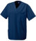 EXNER Medizinischer Schlupf-Kasack, OP-Kasack, Unisex, für Krankenpflege, Altenpflege, Farbe Navy, Größe 6XL