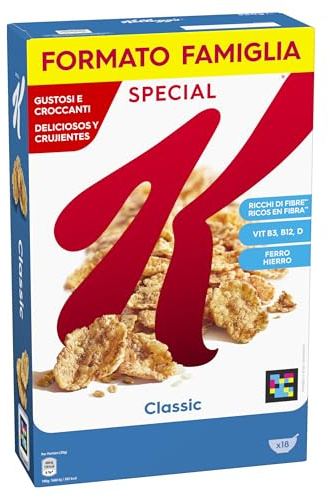 Kellogg's Special K | Gusto Classico | Croccanti Fiocchi Multicereali | con Riso, Frumento Integrale e Orzo | Formato Famiglia | Confezione Singola da 550g (1 x 550g)