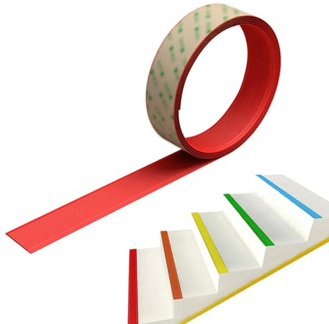 Bordo per gradini in vinile, protezione in gomma per il naso delle scale, gradini in gomma PVC, guarnizione per camminata di sicurezza, bordo per scale in gomma antiscivolo