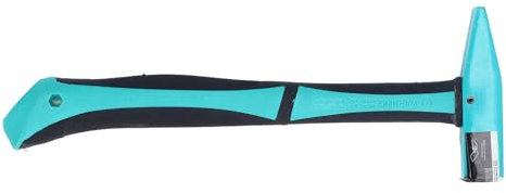 BaxnorMarteau machiniste, marteau de forgeage en acier en carbone avec poignée d'absorption de choc TPR, outil de forgeron professionnel en 3 tailles, intégration de tête sécurisée (S)