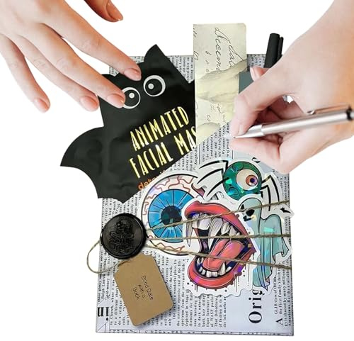 Generico Halween Witch Blind Date - 9,84 tum Mystery Book | Blind Date med en Halloween-leveransbok | Spooky Ghost Bat Läsa Produkter för Tonårskvinnor för pojkar