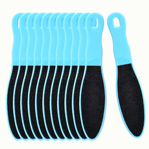 Batheidon Set 12 lime piedi doppia faccia, 16 x 3,5 cm, raspa per calli e pelle dura, lime piedi riutilizzabili per piedi secchi e screpolati, uso a secco e umido